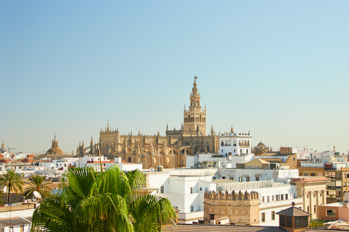 seville cathedral and skyline