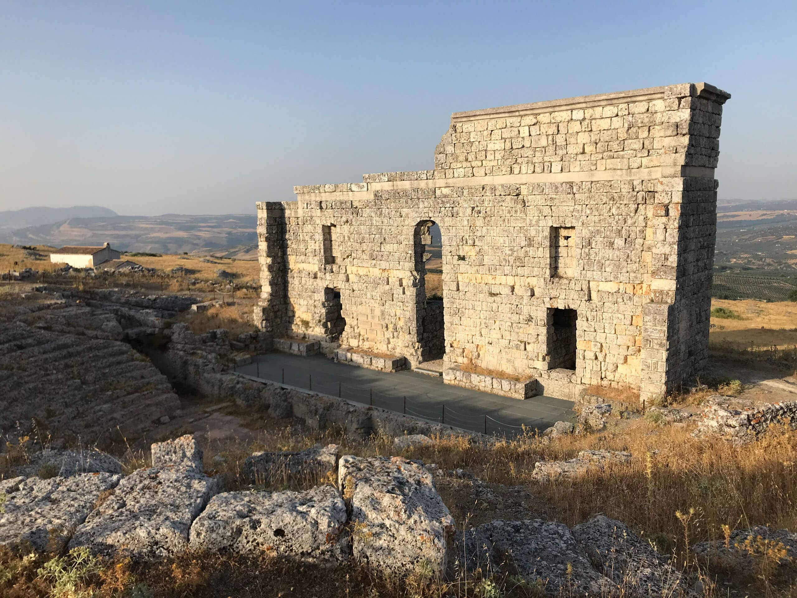 the ruined roman theatre of acinipo