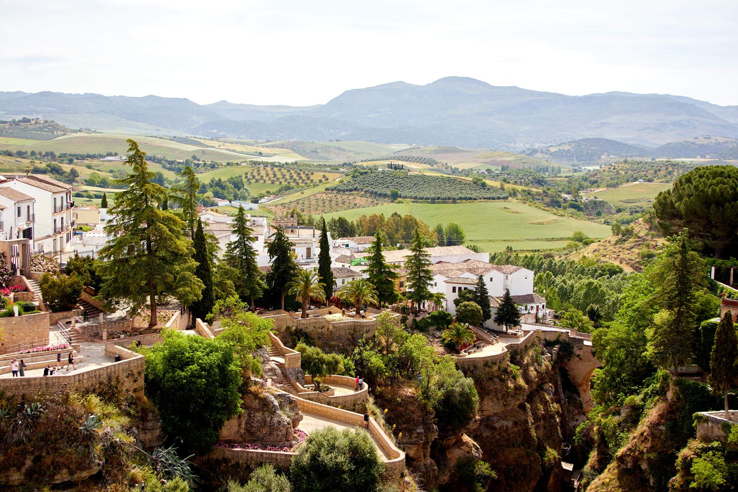 Cuenca gardens and gorge of Ronda