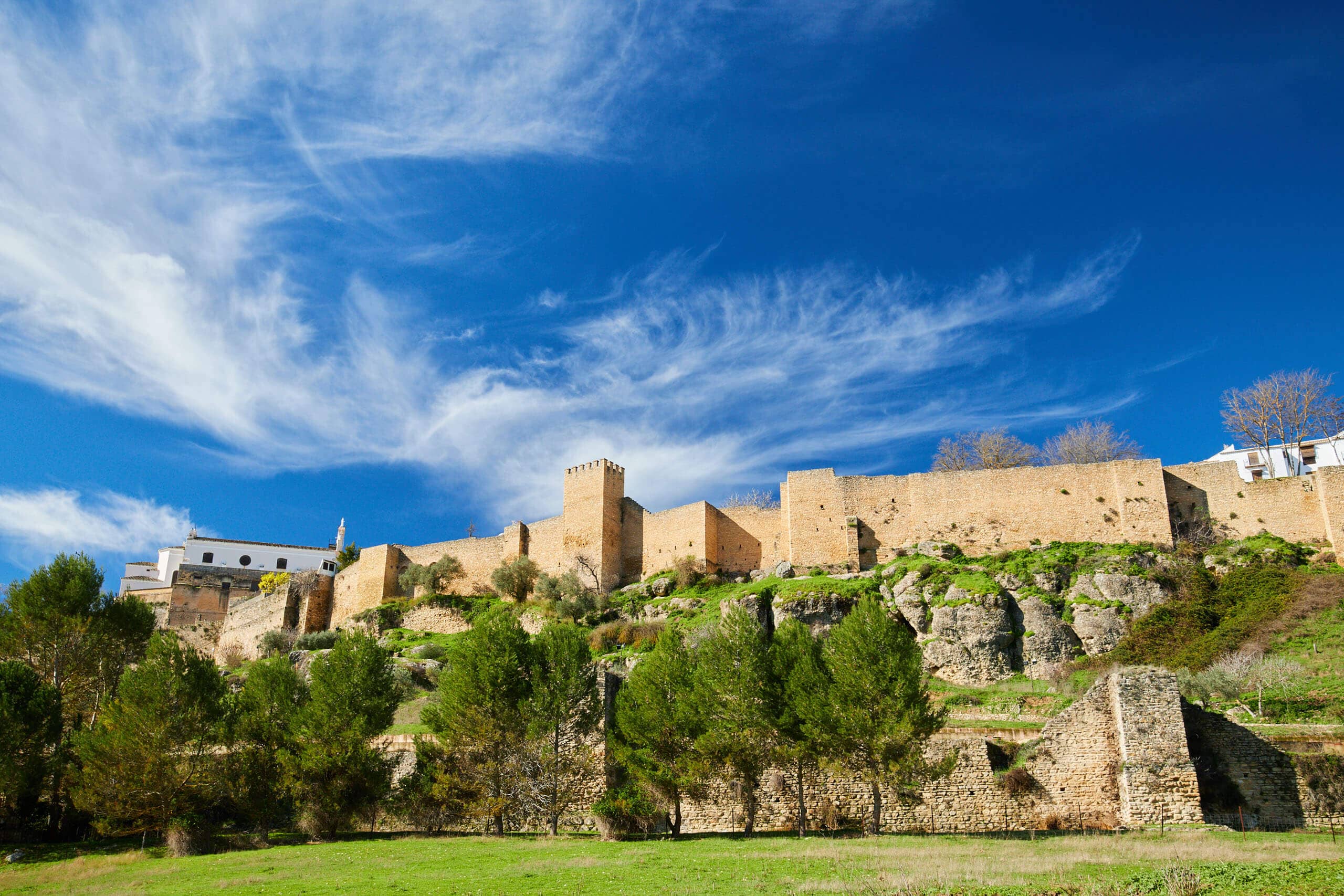 Defensive walls and towers in Ronda