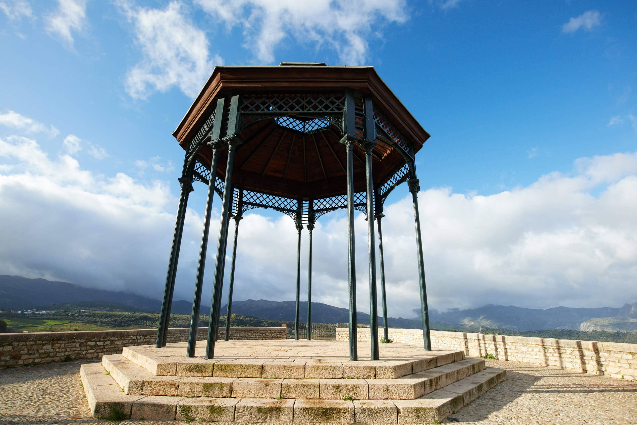 Bandstand at a viewpoint of Ronda