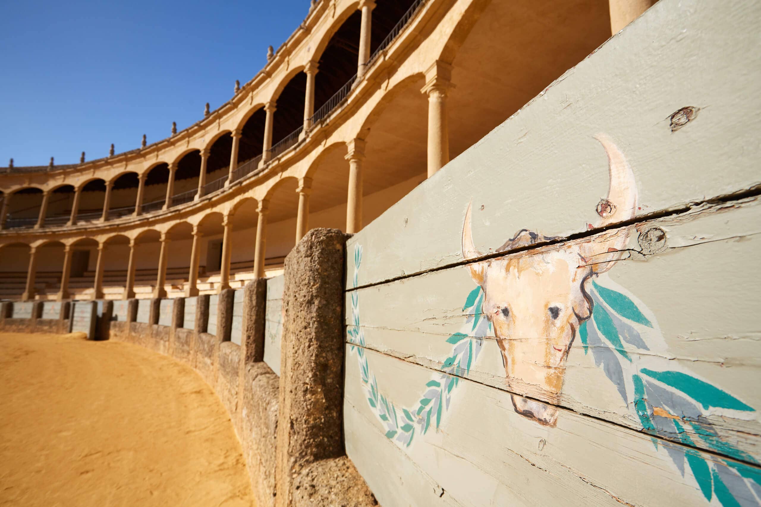 Decorations inside the Plaza del Toros Ronda