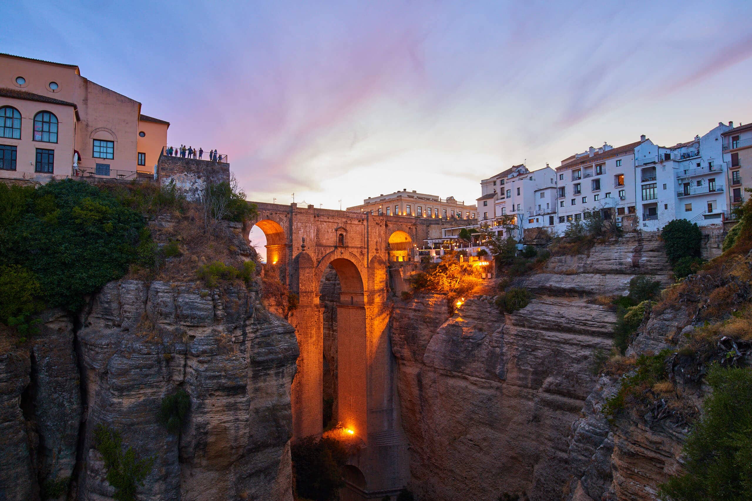 Puente Nuevo at dusk