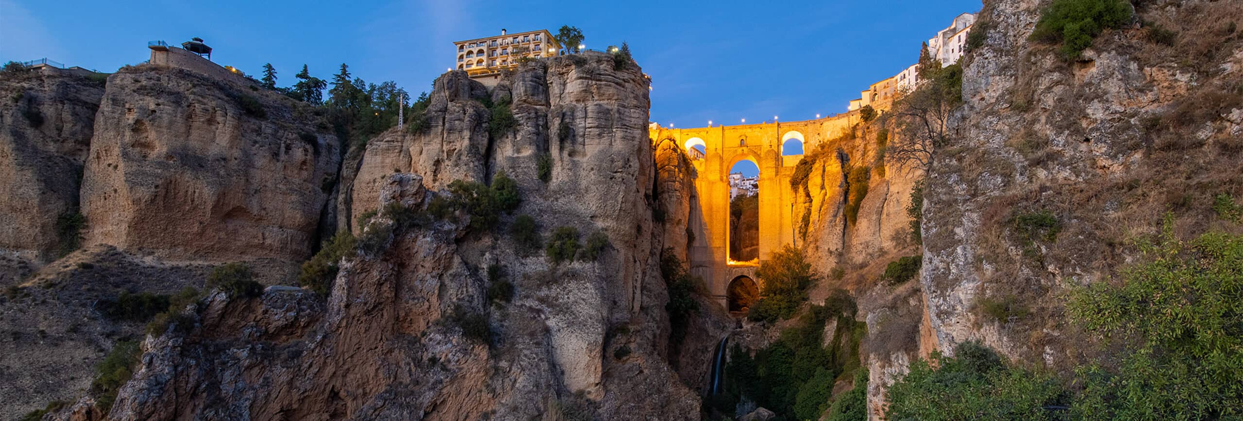 Puente Nuevo at dusk