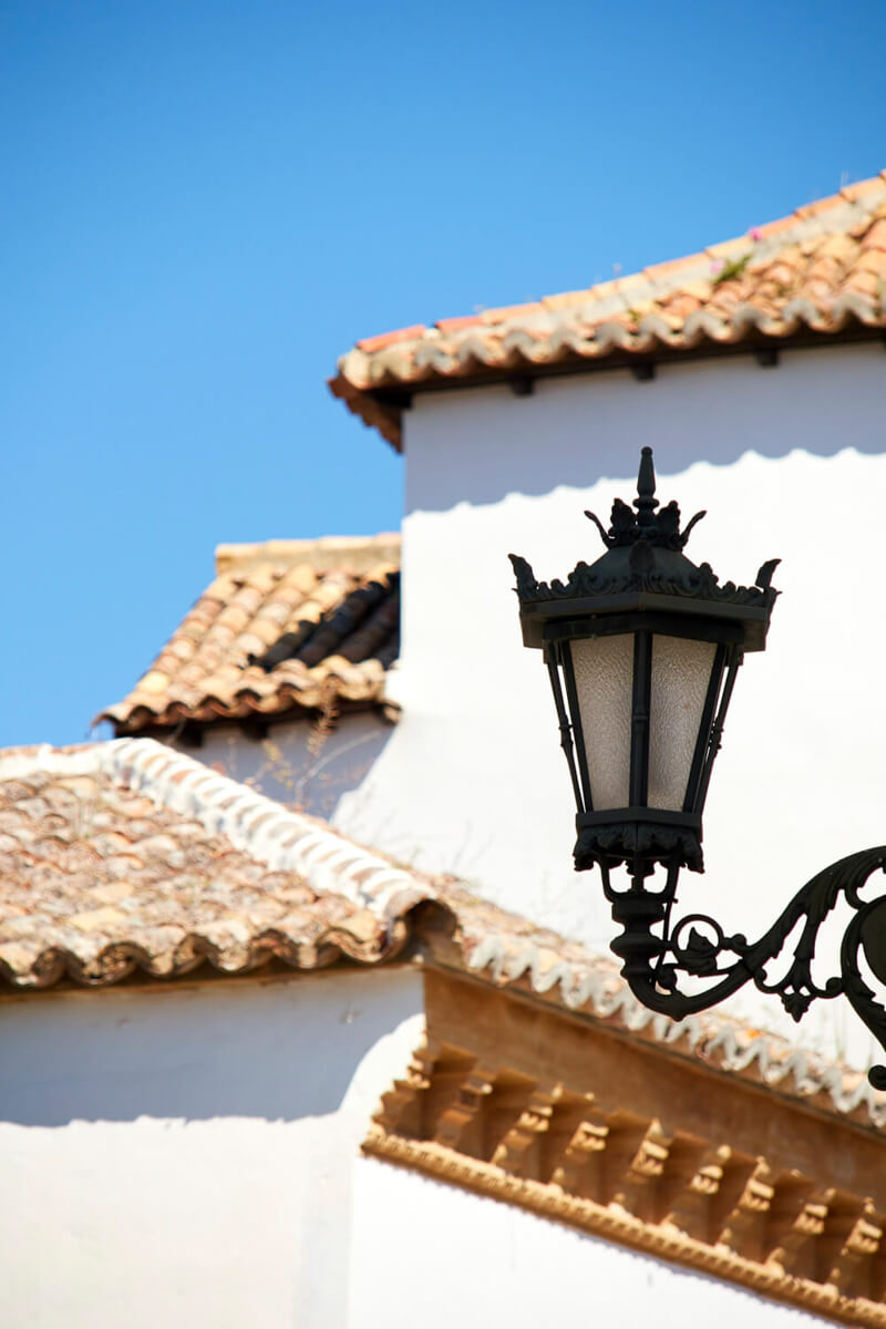 Lamp-post in the old town of Ronda