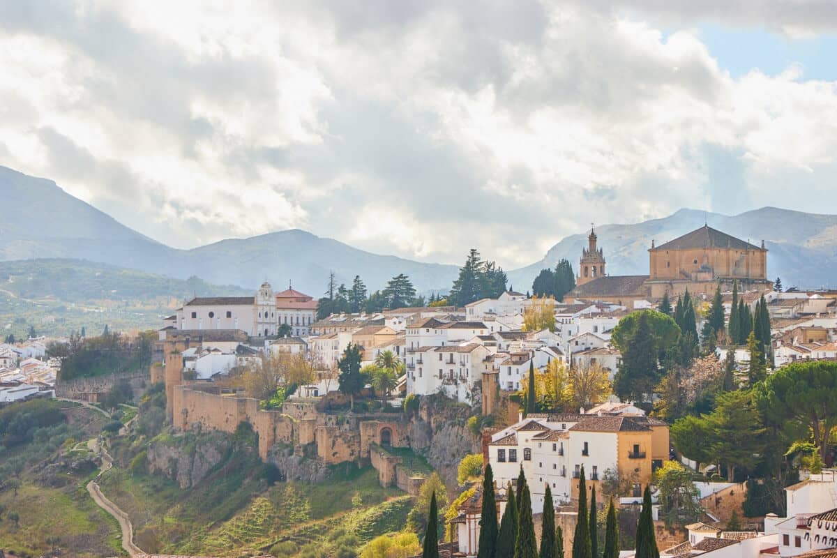Old town skyline of Ronda